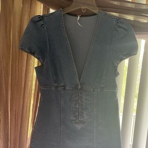 Free People Jean dress mini